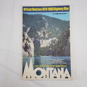VTG Official 1979-80 Montana State Highway Transportation Travel Road Map